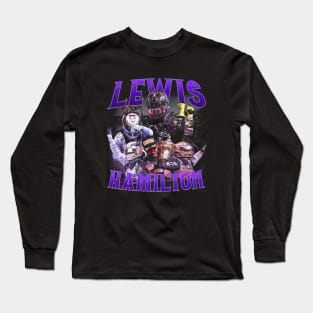 Lewis Hamilton Collage Long Sleeve T-Shirt